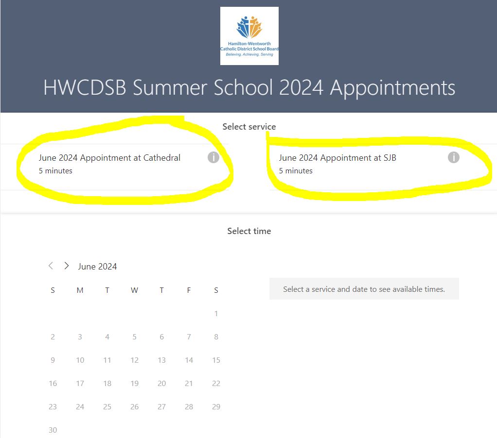 Summer School Registration 2024 St. Jean de Brébeuf Catholic